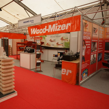 Вот так выглядел стенд Wood-Mizer на выставке SASO 2013