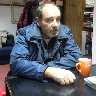 Совладелец фирмы Palet Pak Зоран Яковлевич в офисе Wood-Mizer Balkan в Кикинде