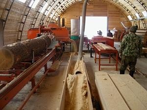 На Дальнем Востоке впервые в России запустили цех на основе лесопильной линии Wood-Mizer LT70-Remote   
