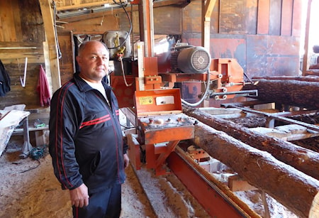 Станислав Пенев считает, что станки Wood-Mizer очень надежны и выпускают качественный пиломатериал