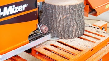 Wood-Mizer выпустил приспособление CookieMizer для изготовления круглых срезов из бревна на пилораме