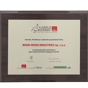 Фирма Wood-Mizer получила сертификат «Газели бизнеса» 2012