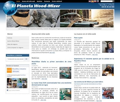 El Planeta Wood-Mizer: появилась испанская версия сайта Планета Wood-Mizer 