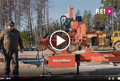 Латвийское телевидение представило фильм о владельце станка Wood-Mizer 