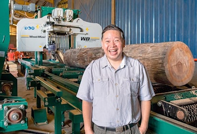 Филиппинская компания внедрила широколенточный станок Wood-Mizer WB2000