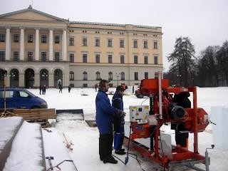 Скульптуры изо льда можно делать со станком Wood-Mizer